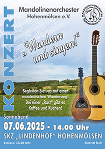 Plakat Frühlingskonzert! Anklicken zum vergrößern!