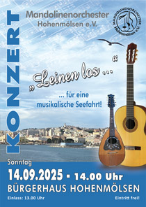 Plakat Frühlingskonzert! Anklicken zum vergrößern!